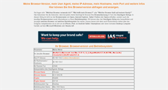 Desktop Screenshot of meine-browser-version.de